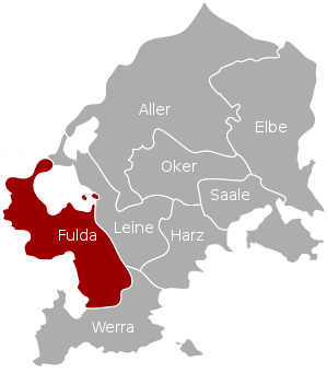 Lage des Departements im Königreich Westphalen