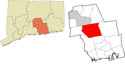 Haddam's location within the Lower Connecticut River Valley Planning Region and the state of Connecticut