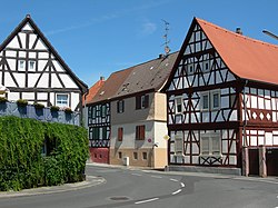 Half-timbered houses in Mörfelden