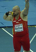 Manuel Martínez blieb mit 18,08 m in der Qualifikation hängen