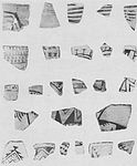 Basketmaker III – Pueblo I Decorated Bowl Sherds. Source: National Park Service.
