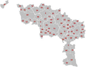Gemeinden in der Provinz Hennegau