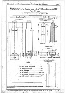 French copy of an original cartridge drawing