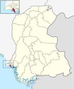 Map of Karachi District