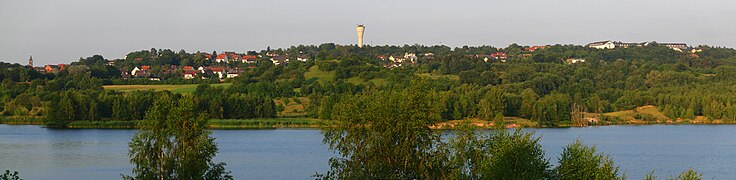 Panoramablick über den See