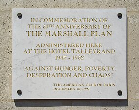 Marshall Plan, Hôtel Talleyrand