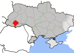 Pokuttia on the map of Ukraine