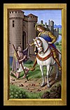 Saint Martin of Tours from the Grandes Heures of Anne of Brittany.