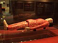 Si lü yu yi (silk thread jade burial suit), at the Museum of the Western Han Dynasty / Mausoleum of the Nanyue King, Guangzhou