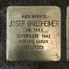 Stolperstein Alfred-Brehm-Platz 13 Joseph Griesheimer