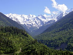Caucasus Mountains in Svaneti, Georgia
