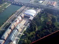 Aerial view of Cité Internationale