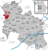 Lage der Gemeinde Wallerstein im Landkreis Donau-Ries