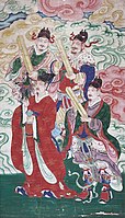 Ming dynasty Water-Land painting of Four Time Guardians (四值功曹)
