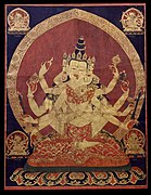 17th century Central Tibeten thanka of Guhyasamaja Akshobhyavajra, Rubin Museum of Art