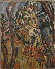 Steeple of Saint-Pierre at Céret, c. 1922, Henry and Rose Pearlman Foundation on long-term loan to the Princeton University Art Museum