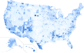 Results by county, shaded according to percentage of the vote for Clinton
