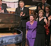 2008 unveiling ceremony at The Kennedy Center of a Steinway Art Case piano painted in grisaille