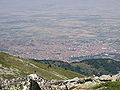 A view to Bitola from Baba mountain