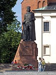 1985 reconstruction of the Monument to Bolesław the Brave by Jerzy Sobociński in Gniezno