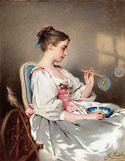 Blowing Bubbles, Private collection.[15]