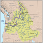 Map of the Columbia River drainage basin