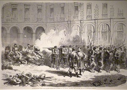Execution of Commune prisoners at Lobau Barracks