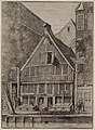 Vondel's home, Spuistraat 188, formerly Nieuwezijds Achterburgwal. Cornelis de Kruyff, c. 1800