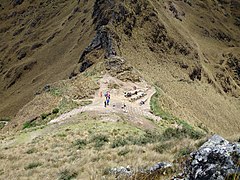 Dead Woman's Pass on the Inca Trail to Machu Picchu in Peru