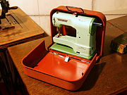 An Elna Junior toy sewing machine