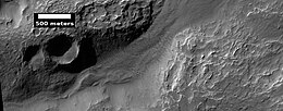 Channel just west of Uzboi Vallis, as seen by HiRISE, under HiWish program
