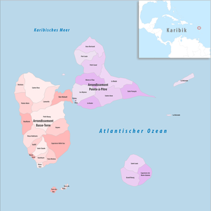 Arrondissements in Guadeloupe