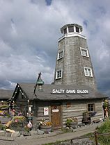 The Salty Dawg Saloon in Homer, Alaska. Built in 1897.