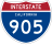 Interstate 905 marker