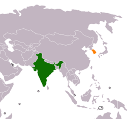 Location of Comprehensive Economic Partnership Agreement between India and South Korea