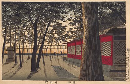 Kanda Shrine at Dawn, 1880