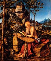 Saint Jerome in the Wilderness by Lucas Cranach the Elder c. 1515