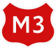 M3 highway shield}}