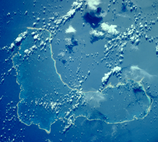 Satellitenbild von Ontong Java