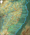 Flussgebietskarte Pfälzische Hauptwasserscheiden