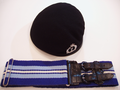 Midnight Blue beret with silver cap badge, (Officers being easily distinguished by their gilt cap badge), and ROC stable belt.