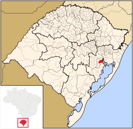 Lage von Guaíba in Rio Grande do Sul