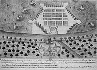Siege of the French fortress in Bangkok by the Siamese revolutionary forces of Phetracha in 1688.