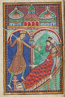St Edmund killing Sweyn Forkbeard