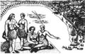 Tongans as depicted by Isaack Gilsemans during Abel Tasman's trip to Tongatapu in 1642–43