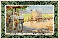 "Tobacco Plantation in Nyasaland" Illustration for the Empire Marketing Board (1928).
