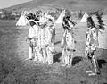 Unidentified Plains Cree at a powwow in Fort Qu'Appelle, Saskatchewan