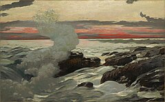 Winslow Homer, West Point, Prout's Neck, 1900, oil on canvas [10]