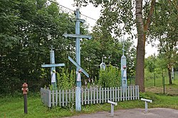 Orthodox crosses in Zbucz