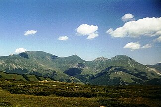 Nordmazedonische Seite von Mala Kobilica und Golema Kobilica (2526 m) nordwestlich von Tetovo